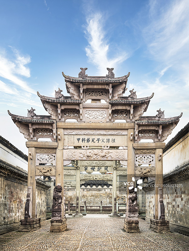 东阳卢宅牌楼图片素材