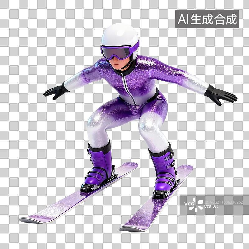 【AI数字艺术】跳台滑雪-体育运动项目图片素材