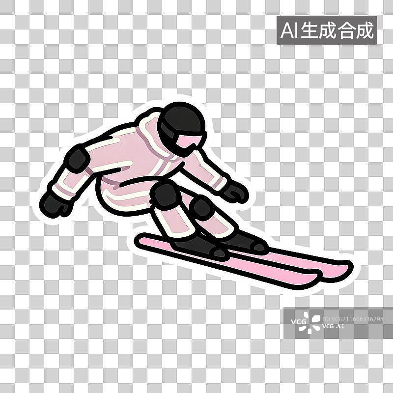 【AI数字艺术】跳台滑雪-体育运动项目图片素材