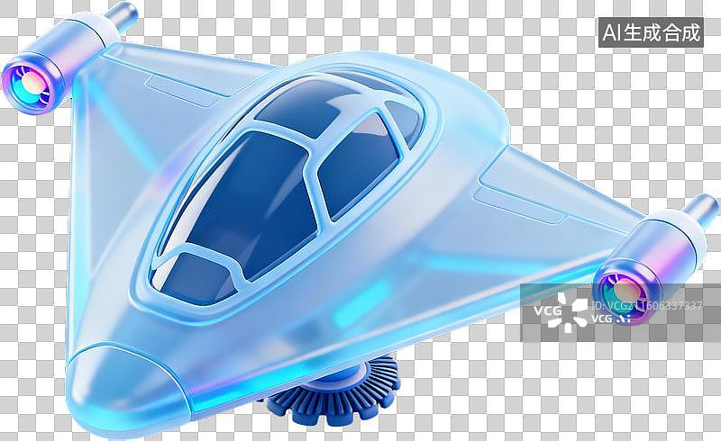 【AI数字艺术】3D卡通拟物风格立体未来概念科技感新科技科幻设备用品插画元素免抠图形图片素材