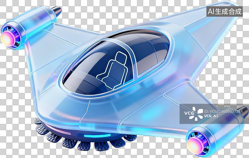 【AI数字艺术】3D卡通拟物风格立体未来概念科技感新科技科幻设备用品插画元素免抠图形图片素材