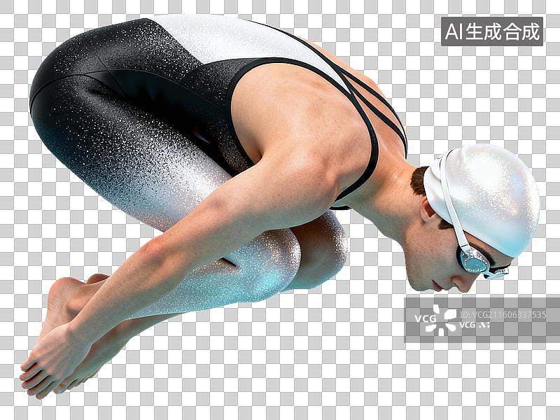 【AI数字艺术】跳台跳水-体育运动项目图片素材