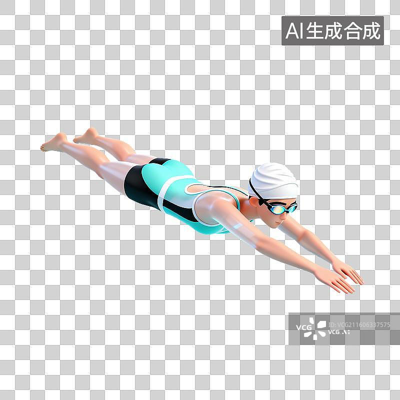 【AI数字艺术】跳台跳水-体育运动项目图片素材