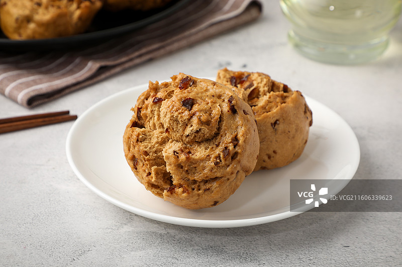 红糖开花馒头图片素材