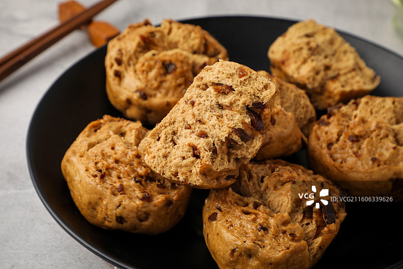 红糖开花馒头图片素材