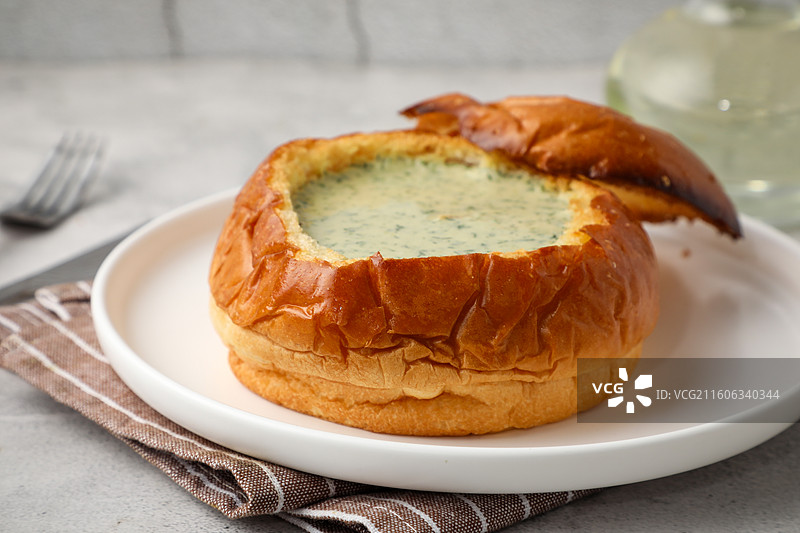 面包冷汤图片素材