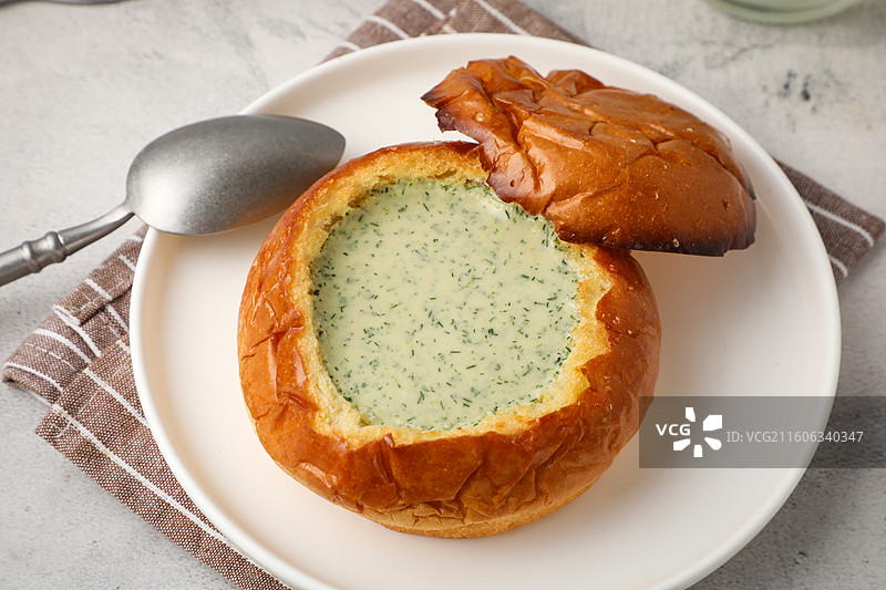 面包冷汤图片素材