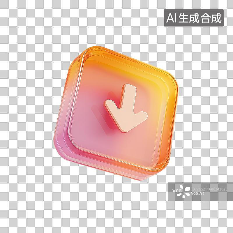 【AI数字艺术】磨砂玻璃下载图标图片素材