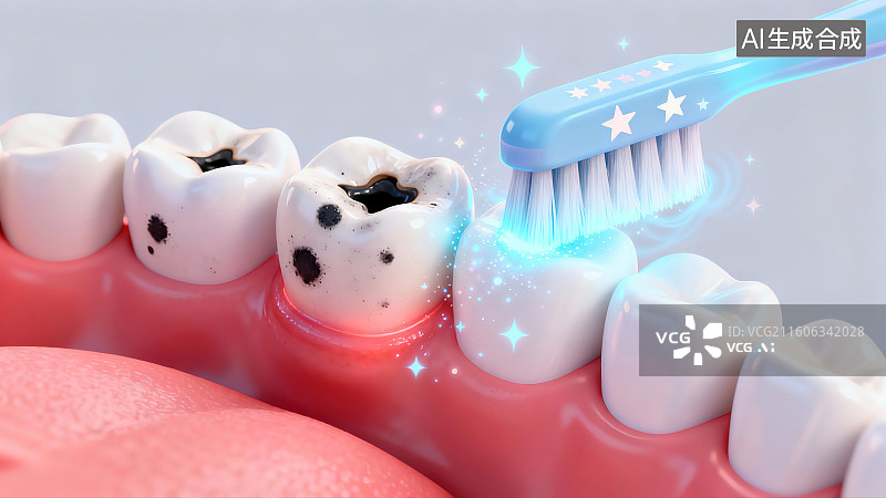 【AI数字艺术】牙齿医疗保护图片素材