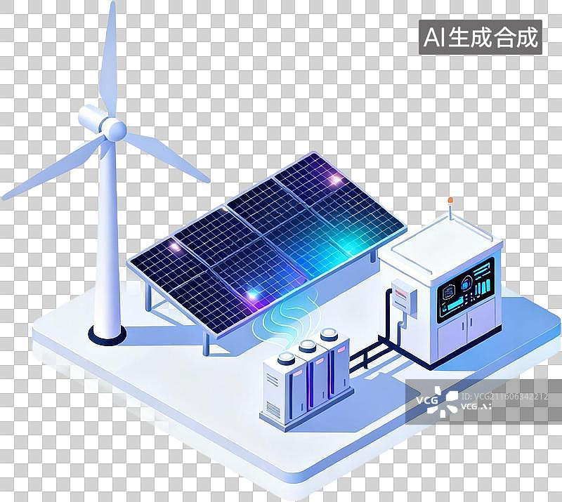 【AI数字艺术】3D卡通风格未来概念能源环保新能源科技插画元素免抠图形图片素材