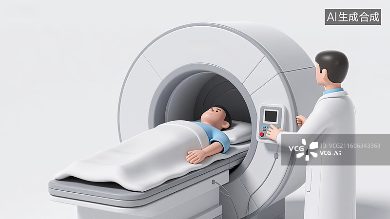 【AI数字艺术】医生给病人放射治疗 质子重离子疗法图片素材