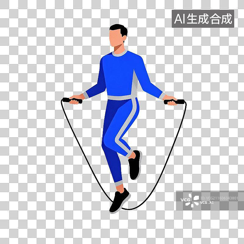 【AI数字艺术】跳绳-健身运动健康锻炼养生图片素材