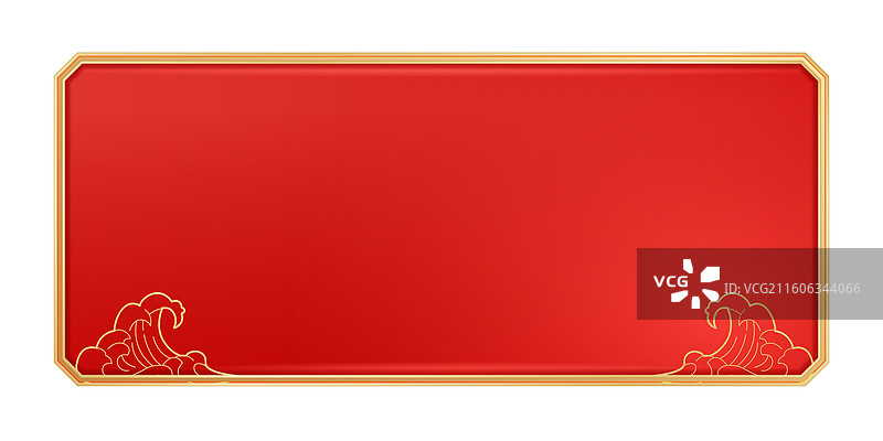 中国风精品水纹矢量边框图片素材