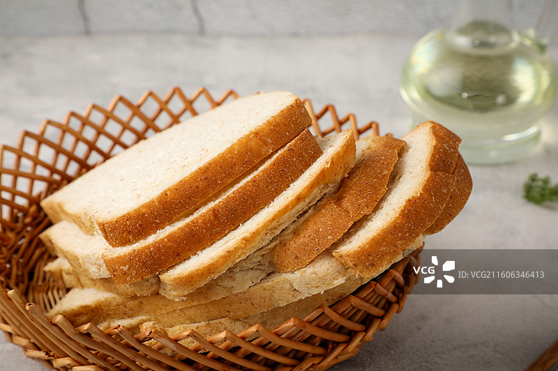 全麦高纤吐司（6片）图片素材