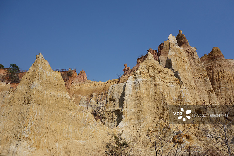 云南省楚雄州元谋县新华乡浪巴铺土林新华土林：4号游览区图片素材