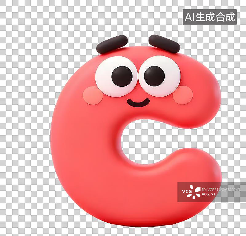 【AI数字艺术】幽默符号 3D形象图片素材