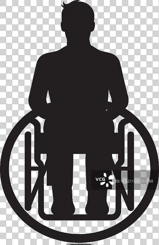 赋权之旅残疾人图标设计图片素材