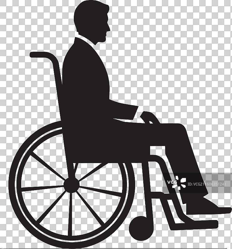 无障碍旅程 轮椅图标 平等图片素材