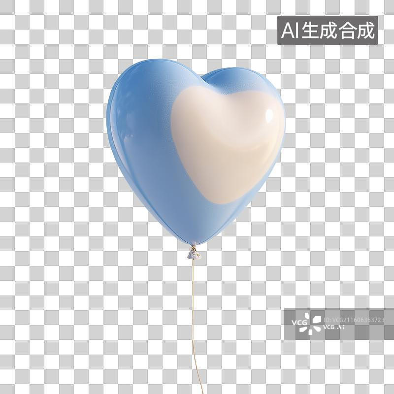 【AI数字艺术】3d气球图标图片素材