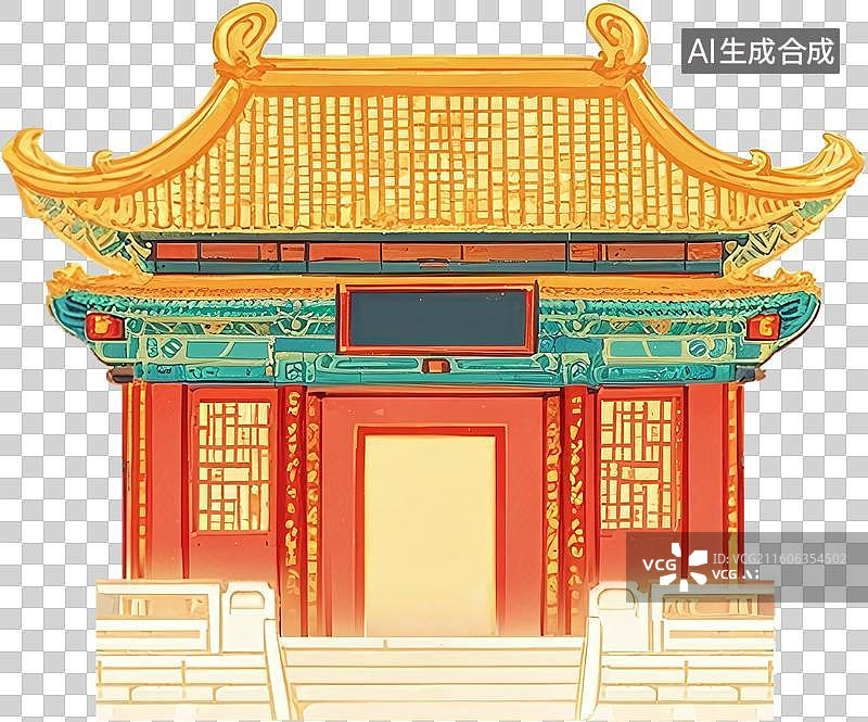 【AI数字艺术】古建筑阁楼4图片素材