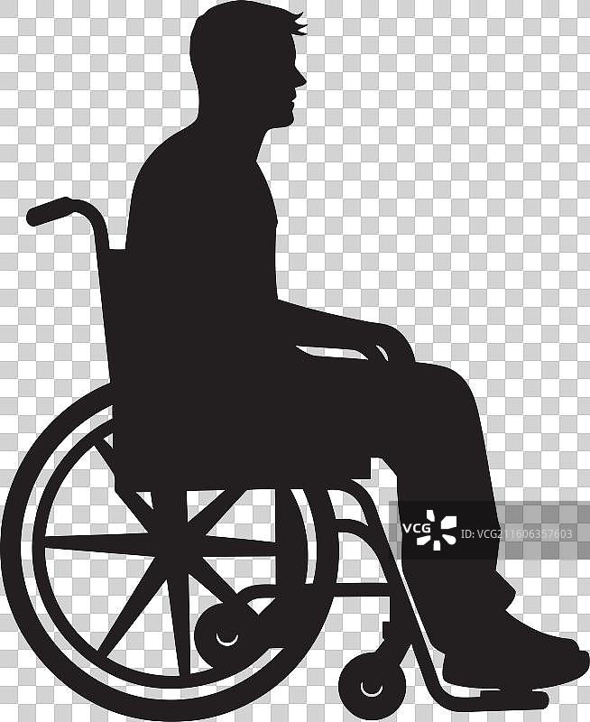 赋权行动轮椅多元化出行图片素材