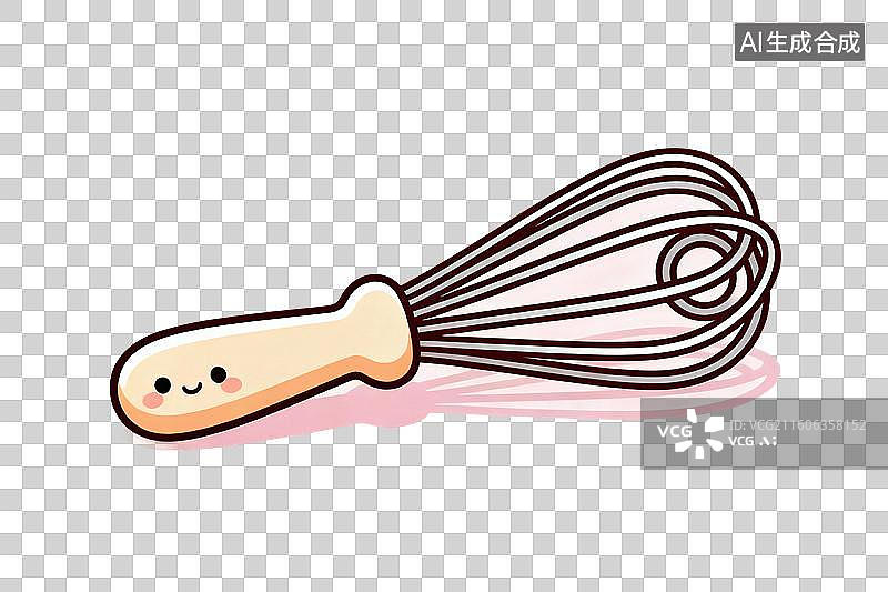 【AI数字艺术】卡通风格，一个打蛋器PNG格式的免扣元素图片素材