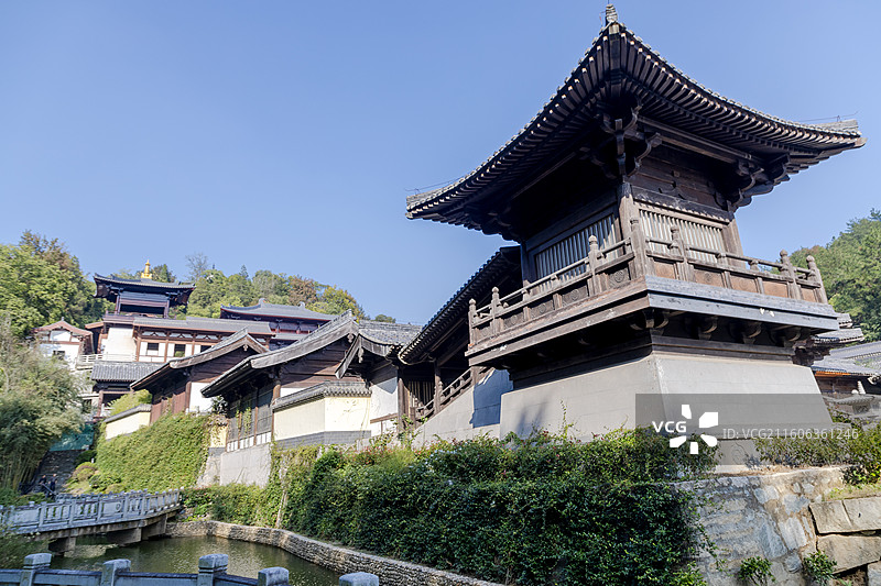 安徽安庆潜山三祖寺山谷流泉摩崖石刻景区风光图片素材