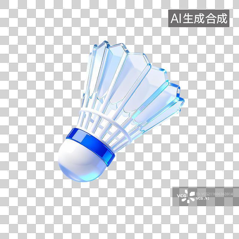 【AI数字艺术】现代简洁的羽毛球运动器材图片素材