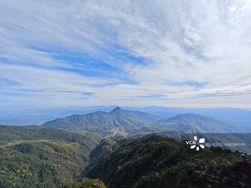 江西宜春明月山，武功山脉的一部分，5A景区。图片素材