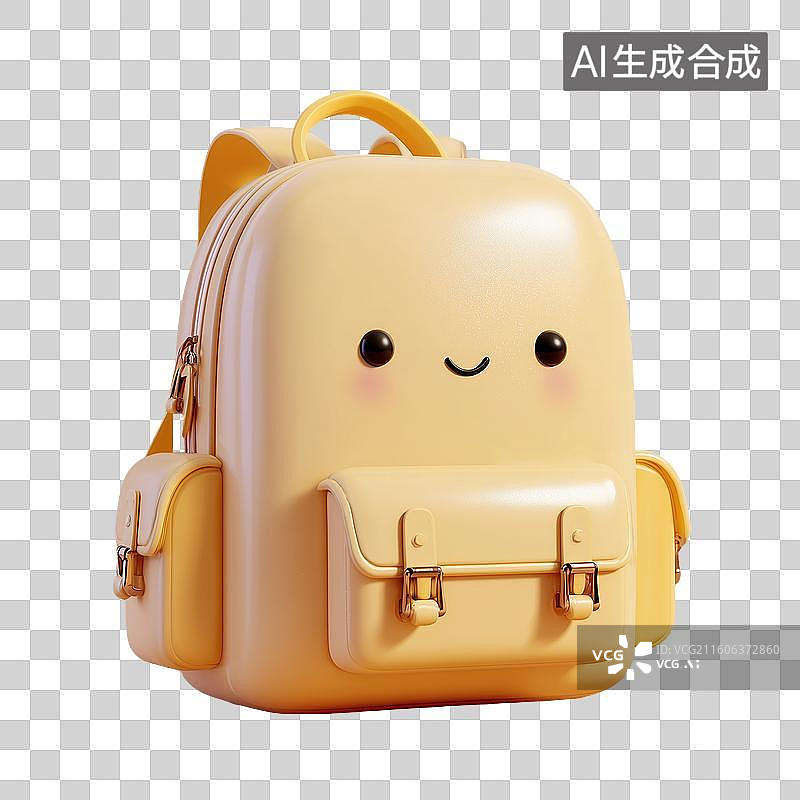 【AI数字艺术】可爱背包图标图片素材