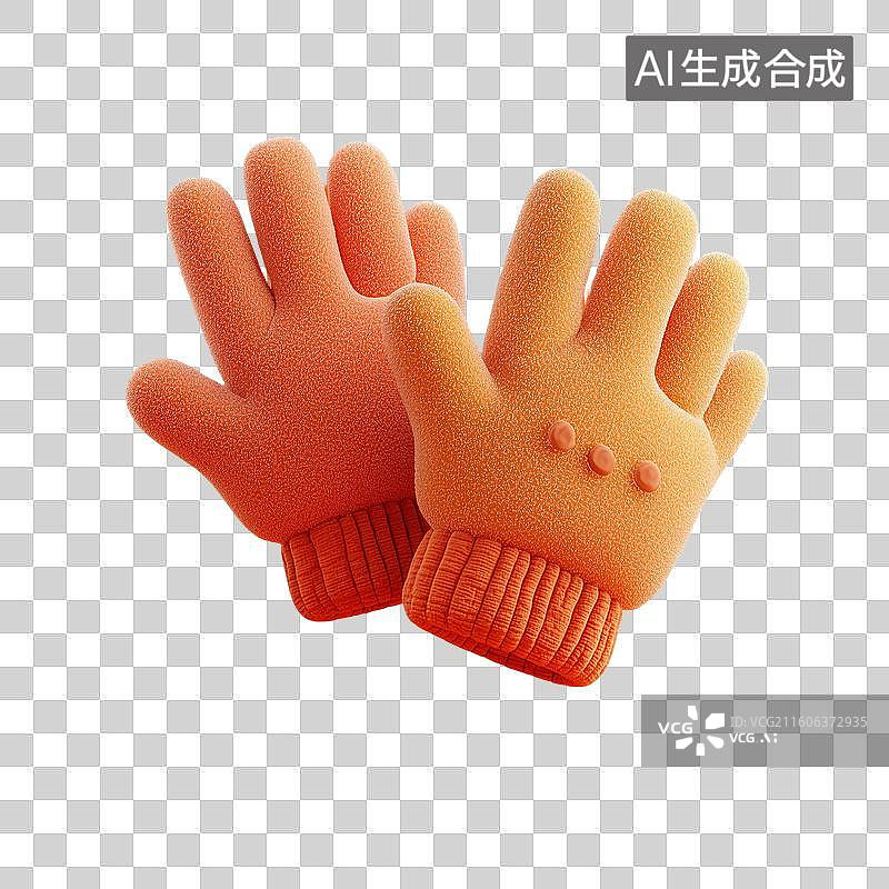 【AI数字艺术】卡通冬手套图片素材