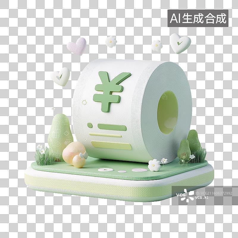 【AI数字艺术】可爱发票图标图片素材