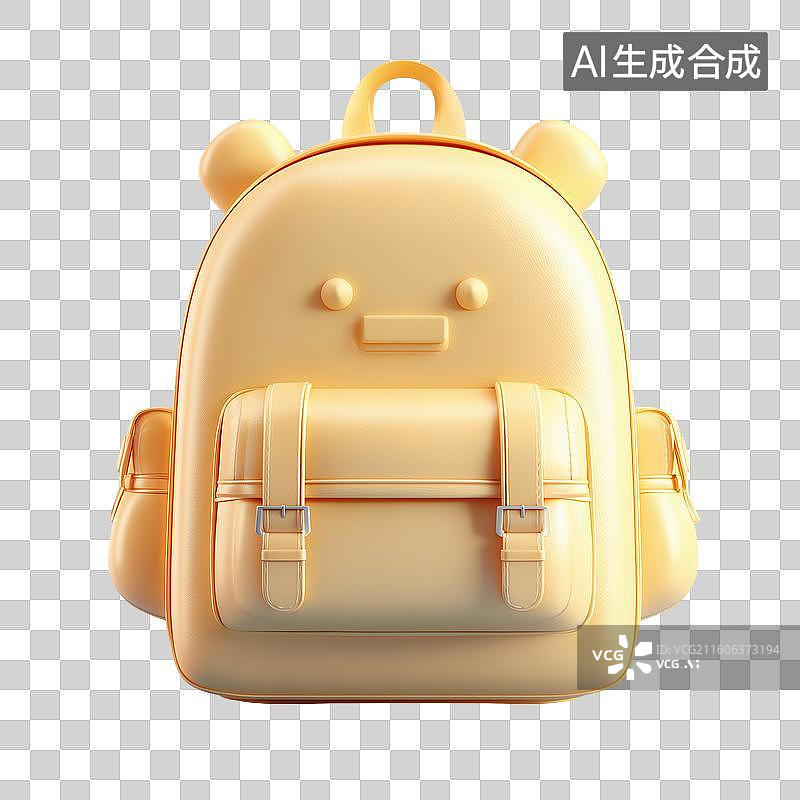 【AI数字艺术】可爱背包图标图片素材