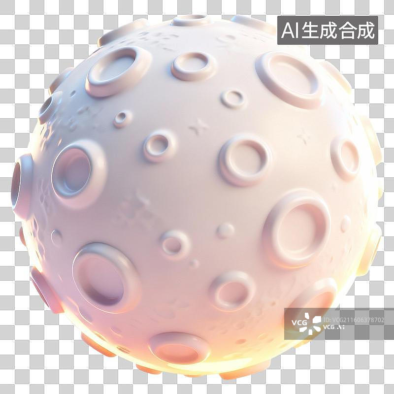 【AI数字艺术】天文球体3D卡通立体C4D渲染质感插画元素图片素材