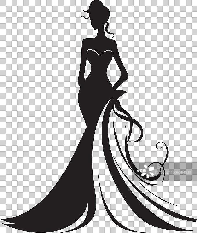 时尚高级定制设计师礼服图标图片素材