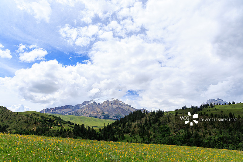 川西甘孜州理塘县格聂南线风光图片素材