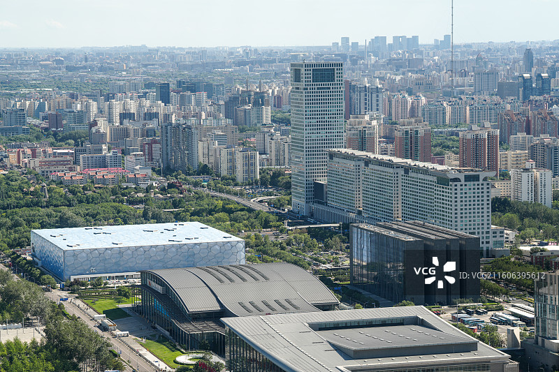 北京水立方与盘古大观图片素材