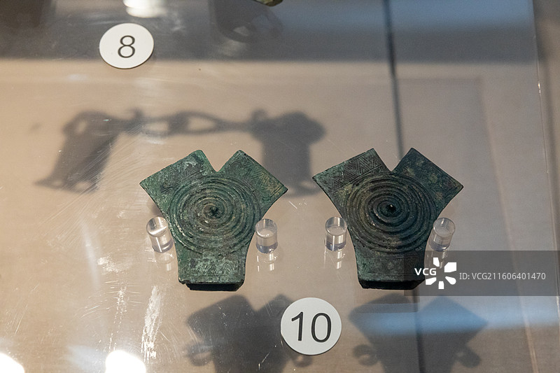 镇江博物馆西周青铜节约1982年江苏丹徒大港母子墩西周墓出土图片素材