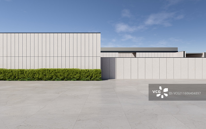 高档住宅小区_大门_停车道_别墅图片素材