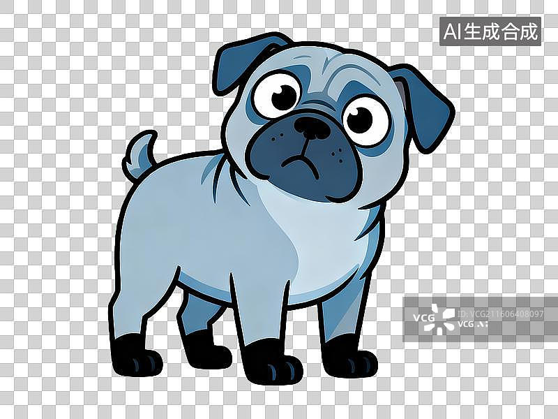 【AI数字艺术】发呆的沙皮狗图片素材