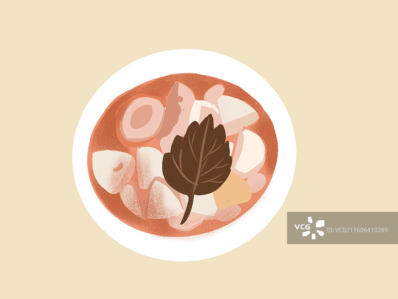 长沙美食紫苏桃子姜图片素材