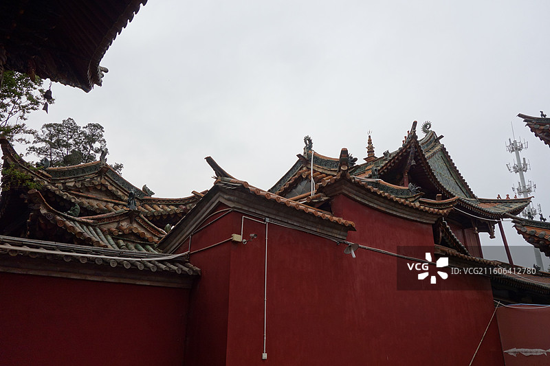 云南省昆明市官渡古镇：官渡少林寺妙湛寺妙德阁图片素材