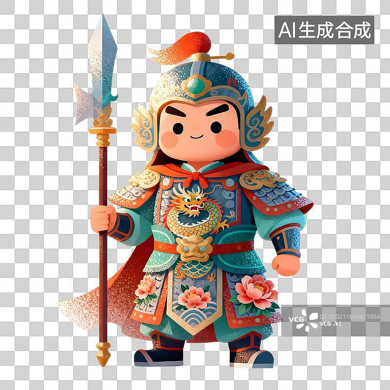 【AI数字艺术】武将人物插画图片素材