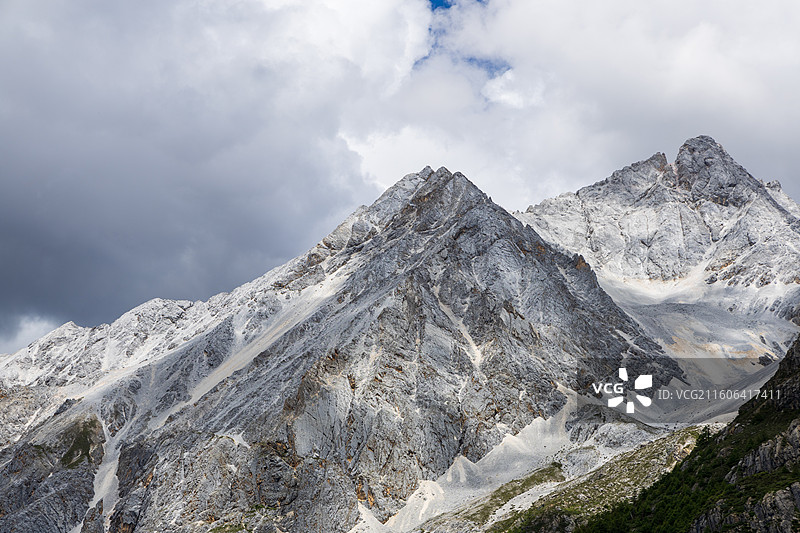 四川川西甘孜州稻城亚丁雪山美景图片素材