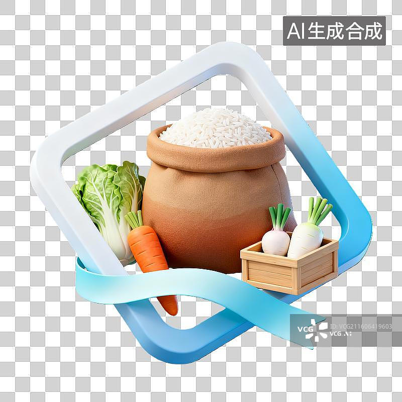 【AI数字艺术】3d卡通二十四节气大雪装饰边框元素图片素材