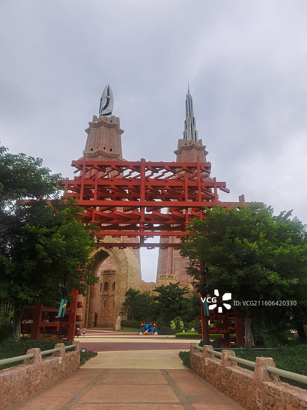 海南省海口市海口长影环球100奇幻乐园：楼兰探险图片素材