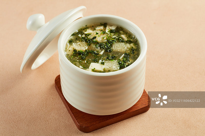 荠菜豆腐羹图片素材