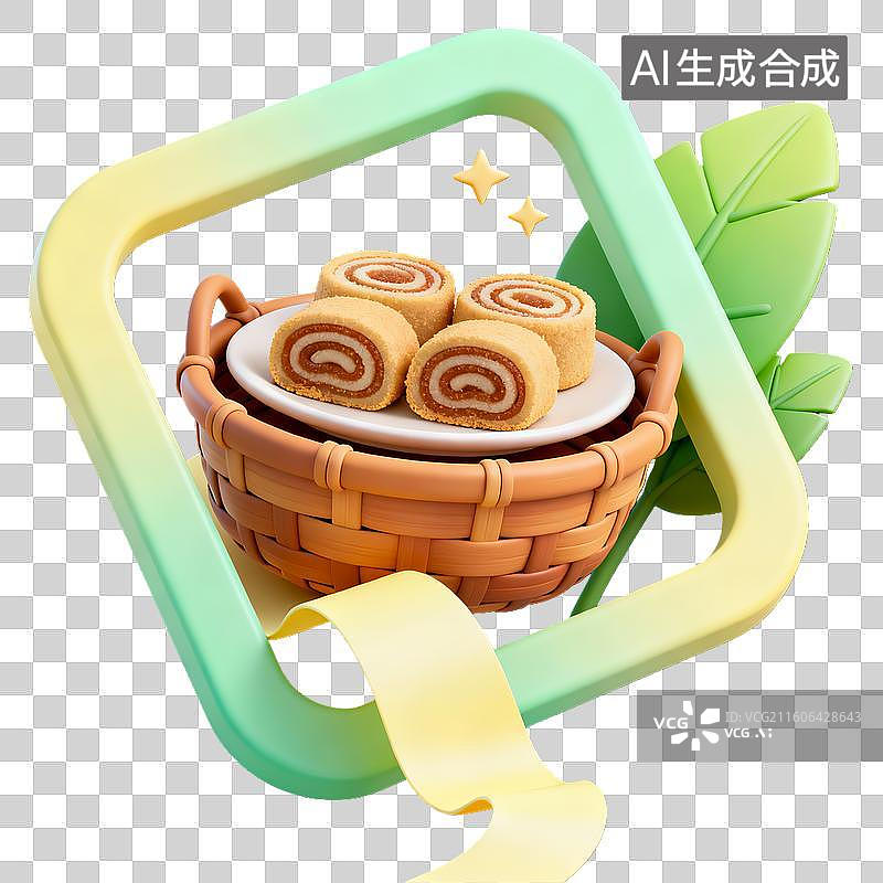 【AI数字艺术】3d卡通粘土二十四节气惊蛰春分边框装饰元素图片素材