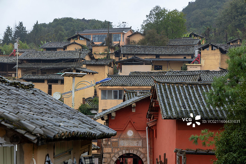 云南红河弥勒可邑村可邑小镇图片素材