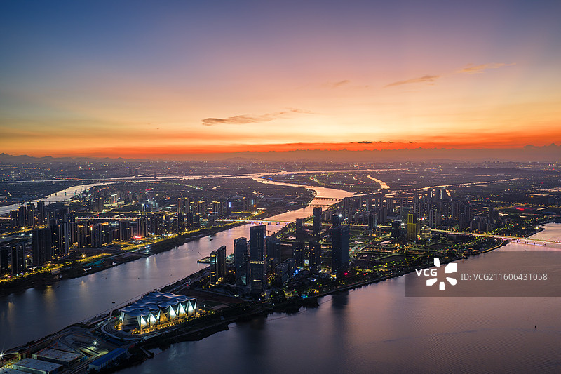 广州市南沙区明珠湾灵山岛尖CBD图片素材